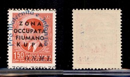 OCCUPAZIONI - ZONA FIUMANO KUPA - 1942 - 1,50 Din (38) Con Soprastampa Pro Maternità Spostata A Sinistra - Gomma Integra - Andere & Zonder Classificatie