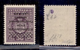 OCCUPAZIONI - LUBIANA - 1941 - Segnatasse - 50 Para (6b) Con Soprastampa Capovolta - Gomma Originale - Diena - Other & Unclassified