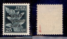 OCCUPAZIONI - ZARA - 1943 - Posta Aerea - 25 Cent (1) - Gomma Integra (50) - Andere & Zonder Classificatie