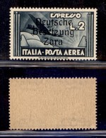 OCCUPAZIONI - ZARA - 1943 - Posta Aerea - 2 Lire Aeroespresso (9) - Gomma Integra (80) - Andere & Zonder Classificatie