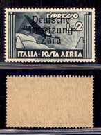 OCCUPAZIONI - ZARA - 1943 - Posta Aerea - 2 Lire Aeroespresso (9v) E Diversa - Gomma Integra (165) - Andere & Zonder Classificatie