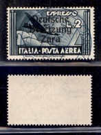 OCCUPAZIONI - ZARA - 1943 - Posta Aerea - 2 Lire Aeroespresso (9) Usato (150) - Andere & Zonder Classificatie