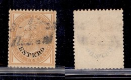 LEVANTE - LEVANTE - 1874 - 10 Cent Estero (4) Usato A Buenos Aires (coi Postali Italiani - Punti R1) - Cert. AG - Other & Unclassified