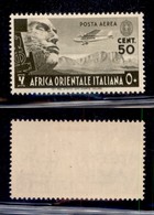 COLONIE - AFRICA ORIENTALE - 1938 - 50 Cent (2 - Aerea) - Gomma Originale (110) - Andere & Zonder Classificatie