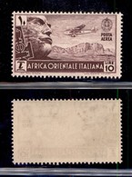 COLONIE - AFRICA ORIENTALE - 1938 - 10 Lire (10 - Aerea) - Gomma Integra (50) - Other & Unclassified