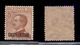 COLONIE - CASTELROSSO - 1922 - 85 Cent (9) - Gomma Integra (45) - Sonstige & Ohne Zuordnung