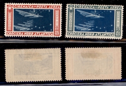 COLONIE - CIRENAICA - 1933 - Posta Aerea - Crociera Nord Atlantica (18/19) - Serie Completa - Gomma Originale (60) - Andere & Zonder Classificatie