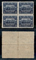 COLONIE - ERITREA - 1910 - 25 Cent (37) In Quartina - Gomma Integra (200+) - Sonstige & Ohne Zuordnung