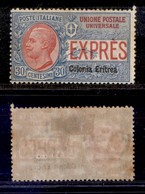 COLONIE - ERITREA - 1907/1921 - Espressi - 30 Cent (2) - Gomma Originale (220) - Other & Unclassified