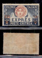 COLONIE - ERITREA - 1926 - Espressi - 2,50 Lire Su 2 (7) - Gomma Integra (70) - Other & Unclassified