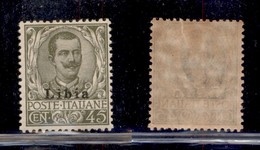 COLONIE - LIBIA - 1917 - 45 Cent (18) - Gomma Integra (162) - Other & Unclassified