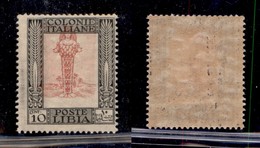 COLONIE - LIBIA - 1921 - 10 Cent Pittorica (24g) - Centro Spostato - Gomma Integra (45) - Andere & Zonder Classificatie