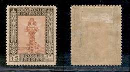 COLONIE - LIBIA - 1921 - 15 Cent (25) - Gomma Originale - Ottimamente Centrato (400) - Autres & Non Classés