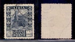 COLONIE - LIBIA - 1931 - 1,25 Lire (105e) Con Filigrana Lettere (10/10) - Usato (200) - Sonstige & Ohne Zuordnung