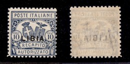 COLONIE - LIBIA - 1929 - Recapito Autorizzato - 10 Cent (1) - Gomma Integra (500) - Other & Unclassified