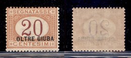 COLONIE - OLTRE GIUBA - 1925 - Segnatasse - 20 Cent (3) - Gomma Integra (90) - Other & Unclassified