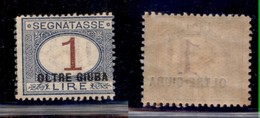 COLONIE - OLTRE GIUBA - 1925 - Segnatasse - 1 Lira (8) - Gomma Integra (130) - Andere & Zonder Classificatie