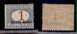 COLONIE - OLTRE GIUBA - 1925 - Segnatasse - 1 Lira (8) - Gomma Integra (130) - Other & Unclassified