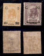 COLONIE - SOMALIA - 1916 - Soprastampati (17/18) - Gomma Originale (100) - Sonstige & Ohne Zuordnung