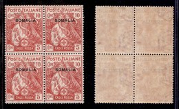COLONIE - SOMALIA - 1916 - 10 Cent Croce Rossa (19) In Quartina - Gomma Integra (400) - Other & Unclassified