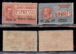 COLONIE - SOMALIA - 1923 - Espressi (1/2) - Serie Completa - Gomma Originale (100) - Sonstige & Ohne Zuordnung