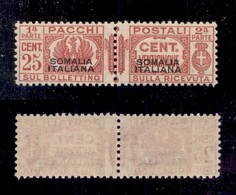 COLONIE - SOMALIA - 1941 - Pacchi Postali - 25 Cent (56) - Gomma Integra - Ottimamente Centrato (160) - Other & Unclassified
