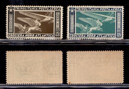 COLONIE - TRIPOLITANIA - 1933 - Posta Aerea - Crociera Transatlantica (28/29) - Serie Completa - Gomma Integra (150) - Other & Unclassified