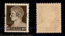 REPUBBLICA SOCIALE - GNR BRESCIA - 1943 - 10 Cent (471/Ifc) Con G A Cavallo - Gomma Integra (120) - Sonstige & Ohne Zuordnung