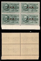 REPUBBLICA SOCIALE - GNR BRESCIA - 1943 - Espressi - 1,25 Lire (19/III) In Quartina - Punti Piccoli Dopo NR (m) + Tre Pu - Sonstige & Ohne Zuordnung