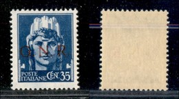 REPUBBLICA SOCIALE - GNR VERONA - 1944 - 35 Cent (476) - Gomma Integra - Cert. AG (350) - Sonstige & Ohne Zuordnung