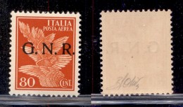 REPUBBLICA SOCIALE - GNR VERONA - 1944 - Posta Aerea - 80 Cent (120) - Gomma Integra - Ottimamente Centrato - Oliva (300 - Sonstige & Ohne Zuordnung