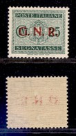 REPUBBLICA SOCIALE - GNR VERONA - 1944 - Segnatasse - 25 Cent (50) - Gomma Integra - Ottimamente Centrato - Other & Unclassified