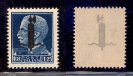 REPUBBLICA SOCIALE - PROVVISORI - 1944 - Verona - Fascio Nero 1,25 Lire (495A) - Gomma Integra (220) - Other & Unclassified