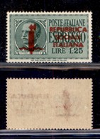 REPUBBLICA SOCIALE - SERVIZI - 1944 - Espressi - 1,25 Lire (21Dc) Con Doppia Soprastampa Rosso Bruno - Gomma Integra (30 - Andere & Zonder Classificatie