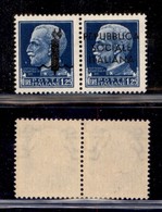 REPUBBLICA SOCIALE - SAGGI - 1944 - Saggi - Genova - 1,25 + 1,25 Lire (P9) - Gomma Integra (450) - Andere & Zonder Classificatie