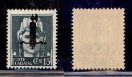 REPUBBLICA SOCIALE - SAGGI - 1944 - Saggi - Verona - 15 Cent (P11) - Gomma Integra (600) - Sonstige & Ohne Zuordnung