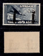 REPUBBLICA SOCIALE - SAGGI - 1944 - Saggi - Verona - 2 Lire Aeroespresso (P16 - Aerea) - Gomma Integra - Cert. AG (6.000 - Sonstige & Ohne Zuordnung