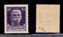 LOCALI - BASE ATLANTICA - 1943 - 50 Cent (11g) - L Di Atlantica Diverso - Gomma Integra - Timbrino Brunn (240) - Other & Unclassified