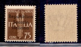 LOCALI - TERAMO - 1944 - 75 Cent (14 - Aerea) - Gomma Integra (275) - Andere & Zonder Classificatie