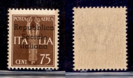 LOCALI - TERAMO - 1944 - 75 Cent (14 - Aerea) - Gomma Integra (275) - Autres & Non Classés