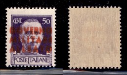 LOCALI - GMA NAPOLI - 1943 - 50 Cent (12Ab) Con Doppia Soprastampa - Gomma Integra (450) - Andere & Zonder Classificatie