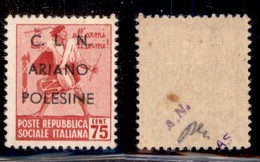 LOCALI - ARIANO POLESINE - 1945 - 75 Cent (Errani 35) - Gomma Integra - Otros & Sin Clasificación