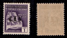 LOCALI - TORINO - 1945 - 1 Lira (Unificato 11A) Con Soprastampa In Nero - Gomma Integra - Cert. AG - Other & Unclassified