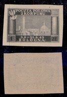 LOCALI - CORPO POLACCO - 1946 - 1 Zloty (3A) Non Dentellato - Gomma Integra - Other & Unclassified
