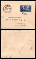 REPUBBLICA - Nave Vespucci (R. Scalpellata) - 30 Lire Costituzione (579) Su Bustina Per Genova Del 13.9.48 - Andere & Zonder Classificatie