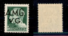 AMGVG - TRIESTE - LITORALE - AMGVG - 1946 - 20 Lire (12hk) Con Soprastampa A Sinistra - Gomma Integra - Sonstige & Ohne Zuordnung