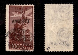 AMGVG - TRIESTE - LITORALE - TRIESTE A - 1952 - 1000 Lire Posta Aerea (26A) Con Dentellatura 13 1/4 X 14 1/4 - Grinze Di - Autres & Non Classés