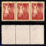 AMGVG - TRIESTE - LITORALE - TRIESTE B - 1948 - Trittico (1/3) Usato (120) - Other & Unclassified