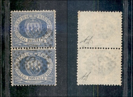 SAN MARINO - 1877 - 10 Cent (3) - Coppia Usata (600+) - Other & Unclassified