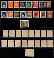 SAN MARINO - 1945/1946 - Stemmi (279/295) - Serie Completa - Gomma Integra (120) - Andere & Zonder Classificatie